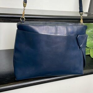 Salvatore Ferragamo vintage genuine leather Crossbody shoulder handbag purse